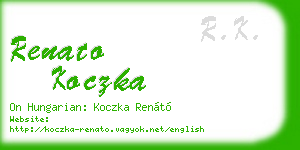 renato koczka business card